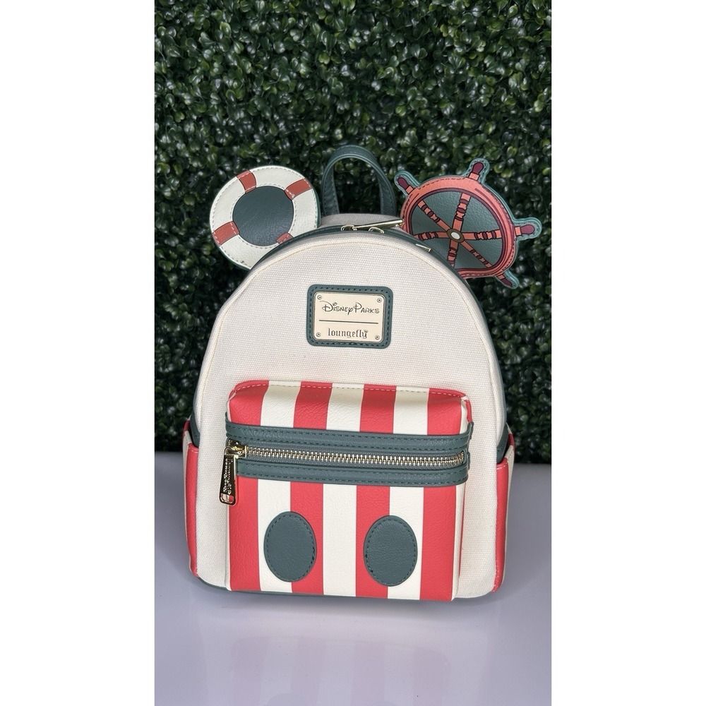 Disney World 50th Anniversary Loungefly Jungle Cruise Mini Backpack Nautical NWT